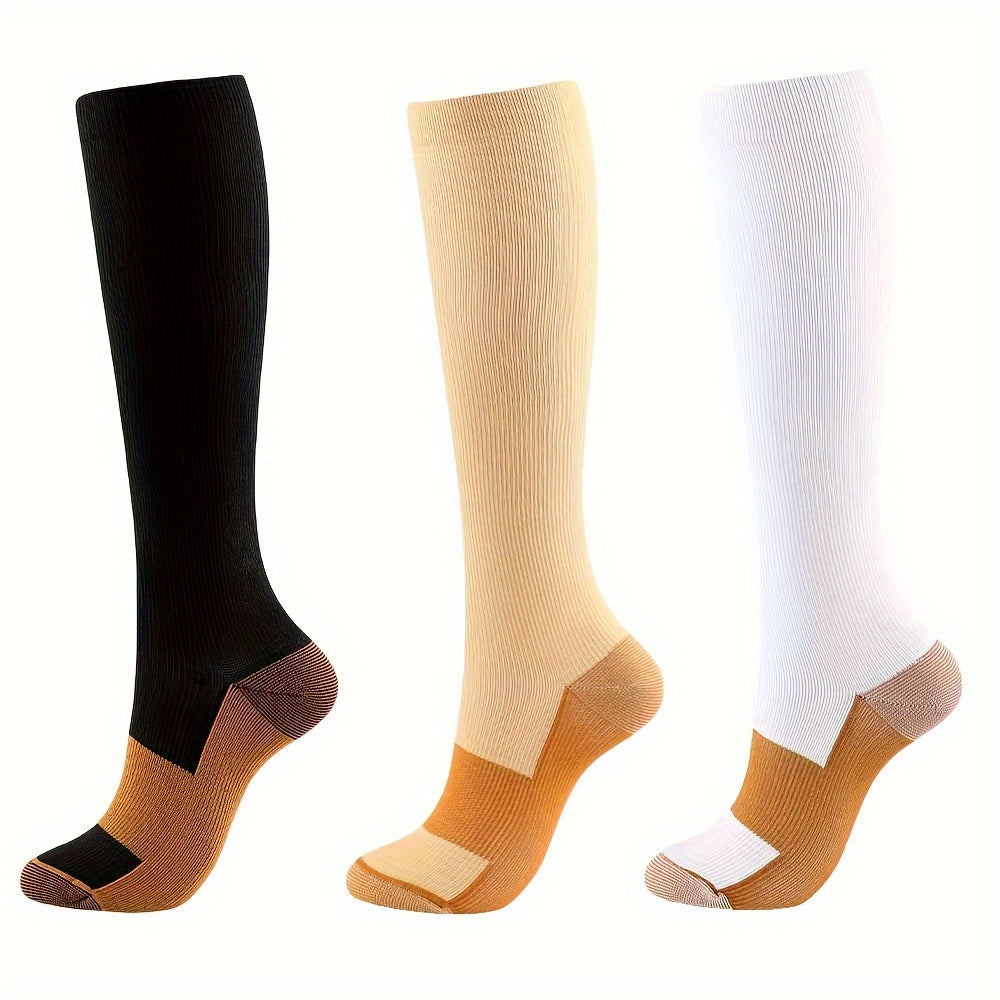 Compression Socks Outdoor Sports Fitness Running Yoga Mid calf Socks