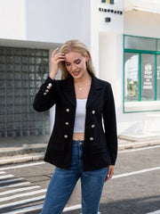 Double Breasted Blazer Casual Long Sleeve for Office Women's Clothing