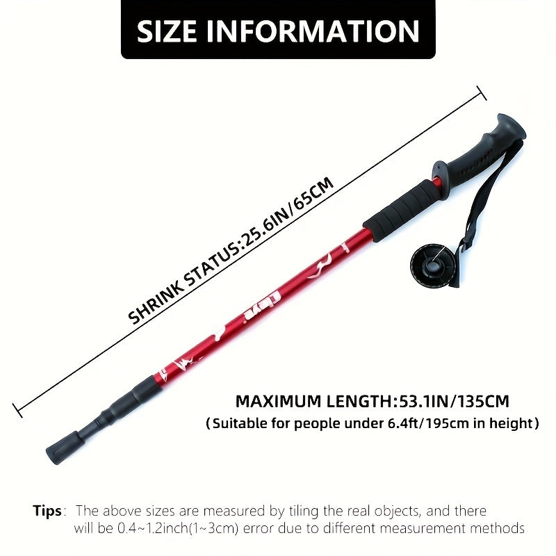 Lightweight Retractable Trekking Poles for Camping & Hiking