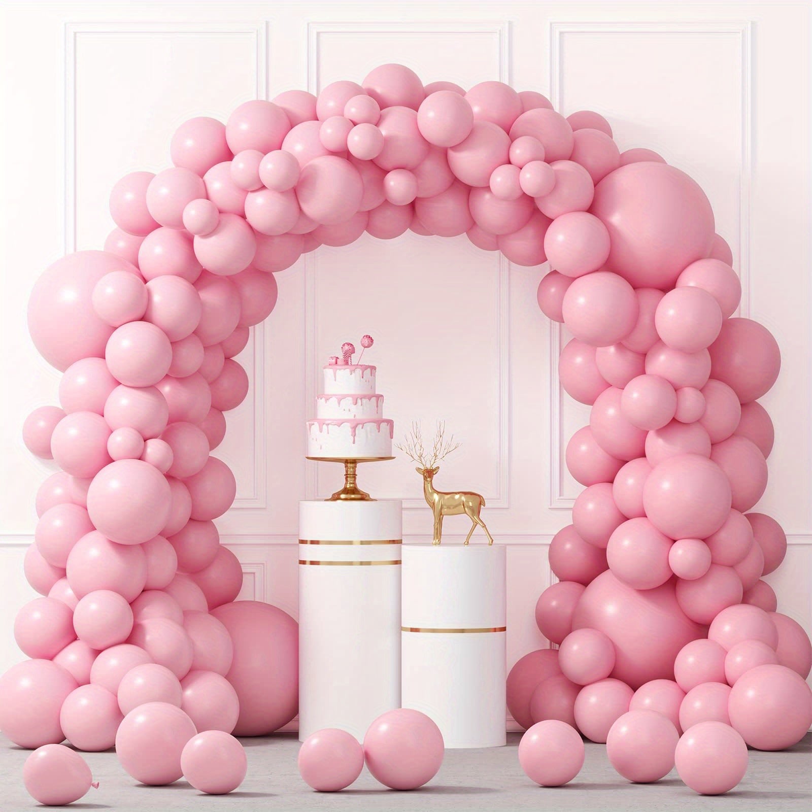 149pcs Pink Balloons Different Sizes Light Pink Balloon Garland Kit