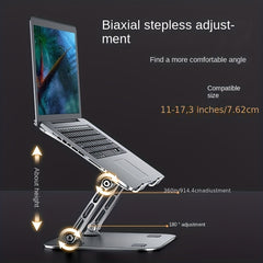Portable Aluminum Laptop Stand Fits 10-17 Inch MacBook Pro/Air