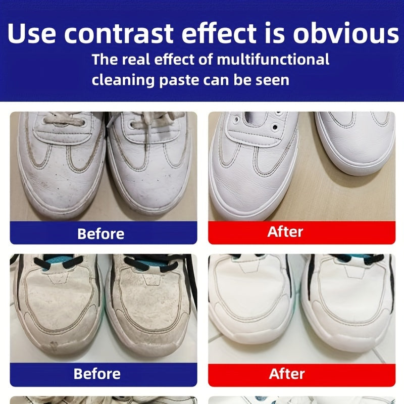 100g Shoe Cleaning Cream Whitening Yellowing Remover with Brush