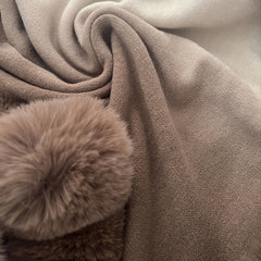Rabbit Fur Shawl Scarf Collar Cashmere Cloak Winter Warm Wrap