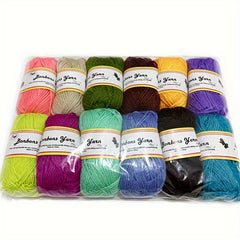 12 Rolls DIY Knitting Yarn Handwork Woolen Painting Crafts Decoration 12 X 50g