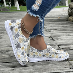 Christmas Print Casual Low Top Sneakers Lightweight Non slip Casual Shoes