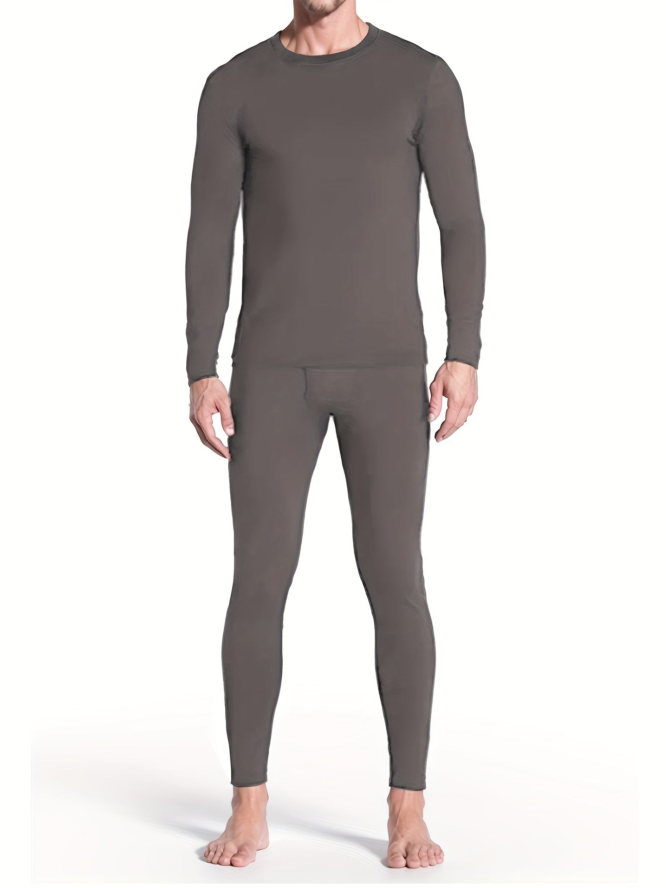 Men's Warm Compression Long Sleeve T Shirt for Fitness Training