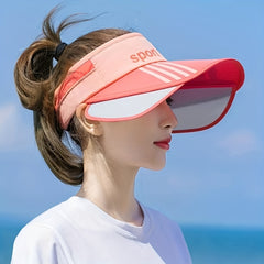 Wide Brim Visor Hat Candy UV Protection Sun Hat