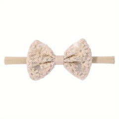 3pcs Street Embroidery Bow Headbands for Baby Girls