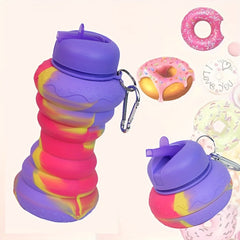Foldable Water Bottle Portable Silicone Cup for Outdoor Camping Travel