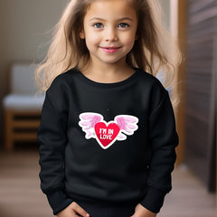 OERYUI Cupid's Heart Graphic Sweatshirt for Kids