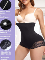 Lace Shaping Panties High Waist Tummy Control Butt Lifting Underwear
