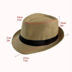 Children's Summer Jazz Hat Straw Hat Travel Beach Hat Sunshade Hat