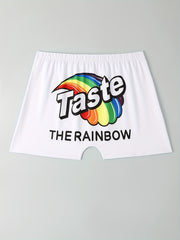 Funny Shorts Women's Plus Art Letter & Graphic Print