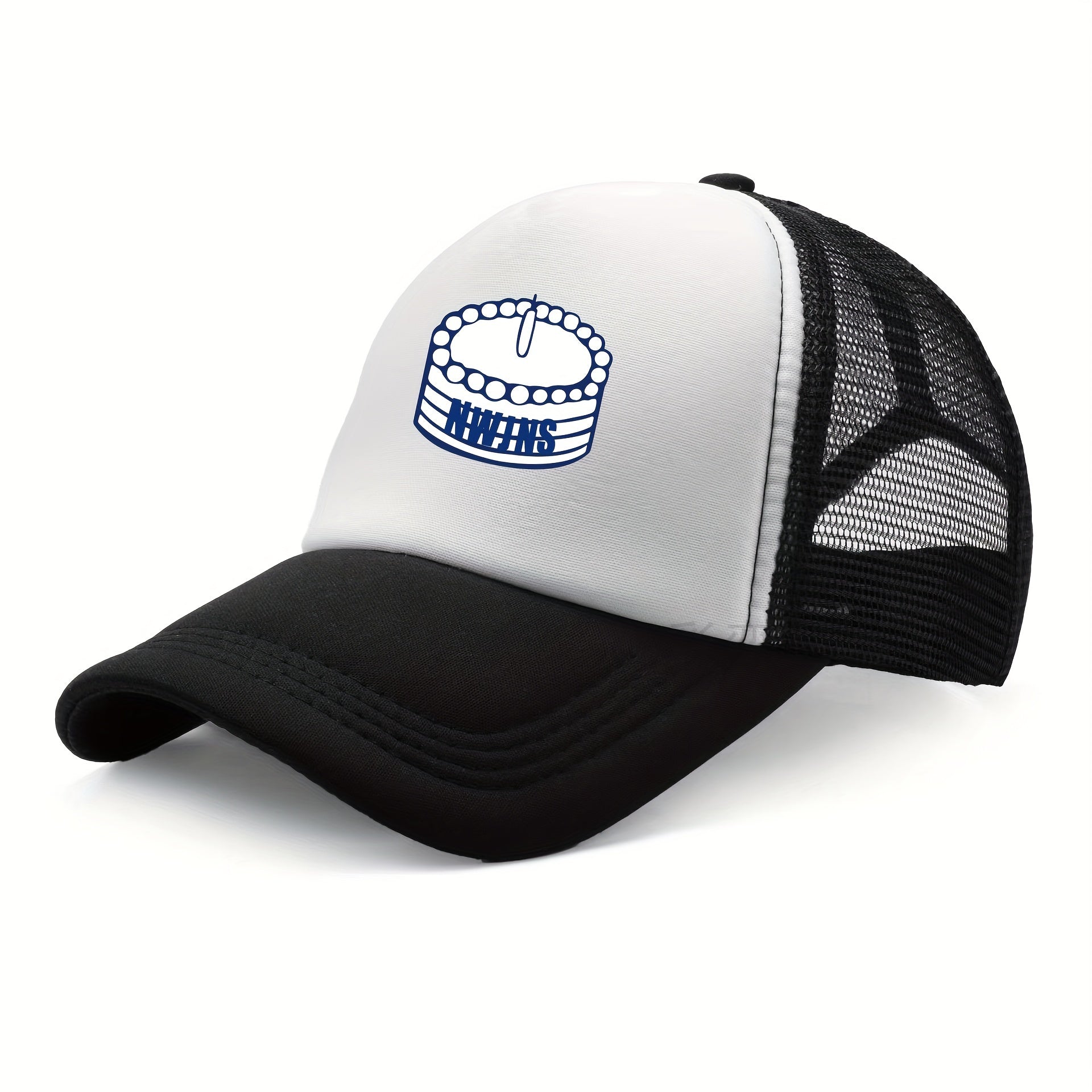 Birthday Cake Print Trucker Hat Baseball Cap Sunshade Dad Hats