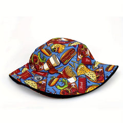Bucket Hat Burger Fries Cola Sun Hat