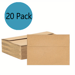 50pcs 4x6in Kraft Paper Envelopes A4 Card Invitation Postcard