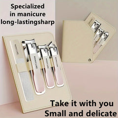 10pcs Nail Clipper & Ear Spoon Set Stainless Steel Nail Trimming Tools