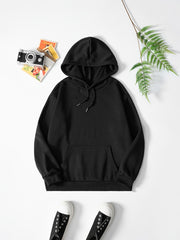Print Casual Sweatshirt Drawstring Hoodie Women's Clothing