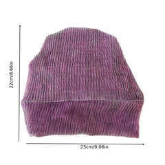 Mesh Turban Cap Elastic Head Wrap Solid Beanie Women Ramadan Bonnet