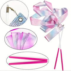 2m 4m Long Art Gymnastics Ribbon Dance And Gymnastics Training Equipment