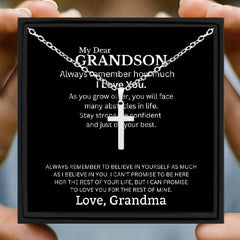 Sterling Silver Cross Necklace for Boys