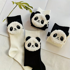 Panda Pattern Sports Socks Cartoon Panda Design