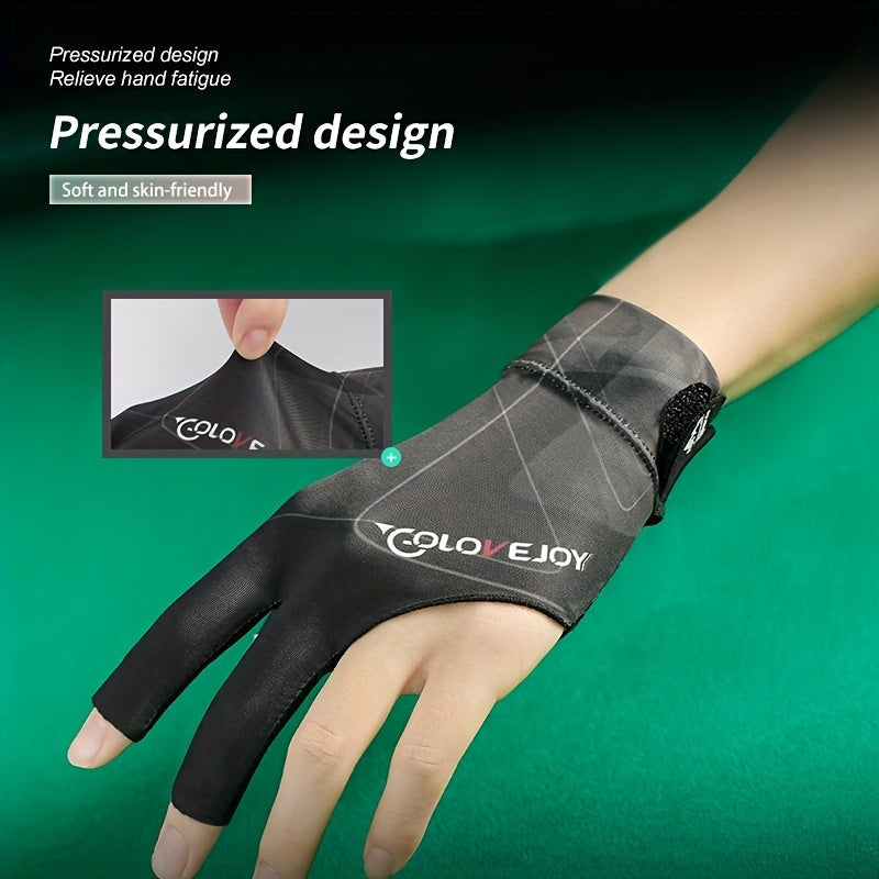 Professional Billiard Gloves Light And Breathable Non slip Three finger Fingerle