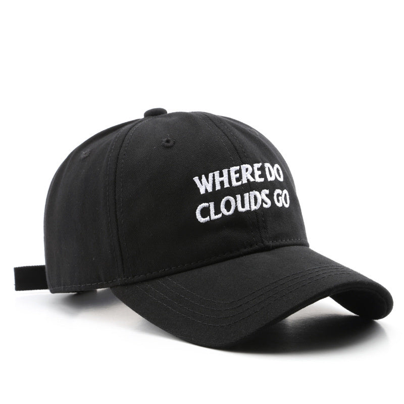 Letter Embroidery Unisex Baseball Cap Solid Casual Dad Hats Adjustable Sun Hats