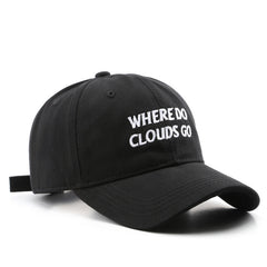 Letter Embroidery Unisex Baseball Cap Solid Casual Dad Hats Adjustable Sun Hats