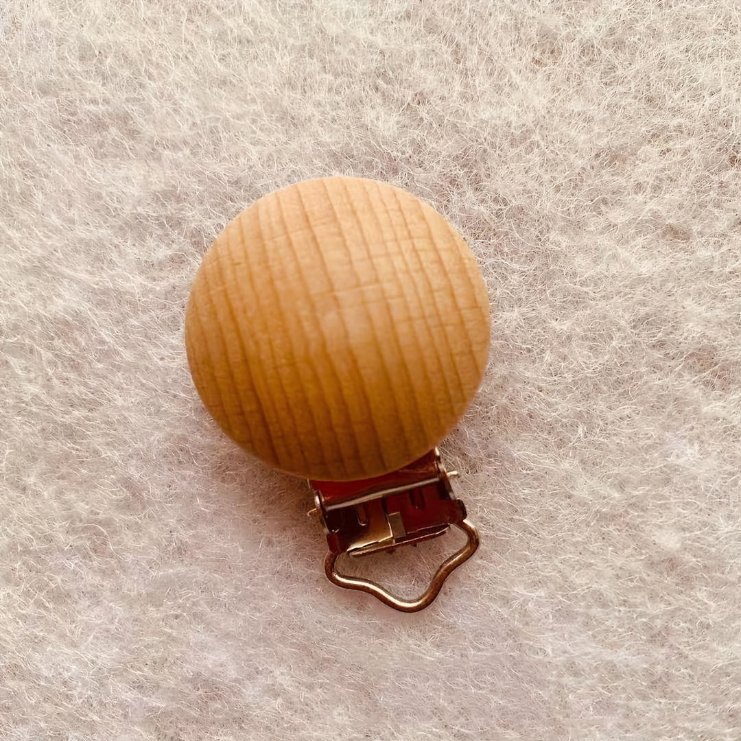 Beech Animal Pacifier Clip Wooden Baby Pacifier Clip