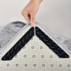 8Pcs Rug Grippers Non Slip Carpet Rug Pad Reusable Washable Anti Curl Pads