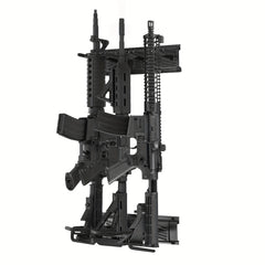 Heavy Duty Wall Mount Steel Rack with 3 Slots, Holds Up to 72.57 KG