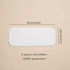 5 Pack Microfiber Cloth Diaper Inserts for Babies 0-3 Years High Absorption