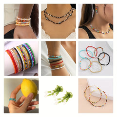500pcs Irregular Seed Beads Acrylic Czech Glass for Jewelry Mak