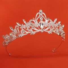 Retro Court Style Crown Gauze Headwear Hair Hoop
