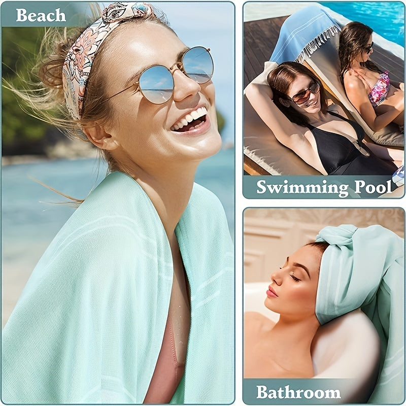 Oversized Quick Dry Beach Towel 39.3x70.8in
