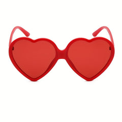 Heart Sunglasses Y2K Solid Photo Prop UV400