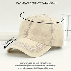 Vintage Washed Denim Trucker Cap for Women