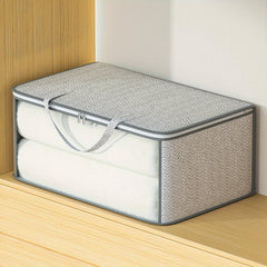 Large Capacity Storage Bag With Handles Portable Non-woven Clothes Storage Bag