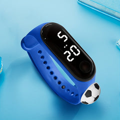 Kids Sport Bracelet LED Digital Watch Soccer Ball Detail
