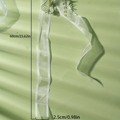 Polyester Beige Strap Wrist Flower For Women Bride Girls