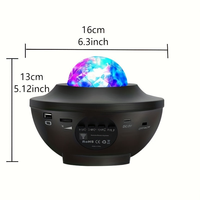 4 in 1 Galaxy Projector Light with Music Speakers