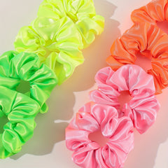 8pcs Colorful Scrunchies Hair Tie Elastic Hair Rope Ponytail Holder