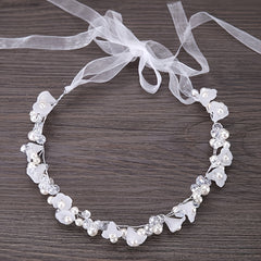 Rhinestones Flower Headband Hair Accessories Crown Wedding Decoration