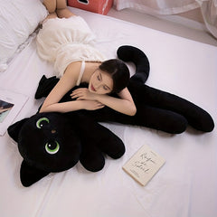Jumbo 100cm Cat Plush Toy Throw Pillow Soft Stuffed Animal