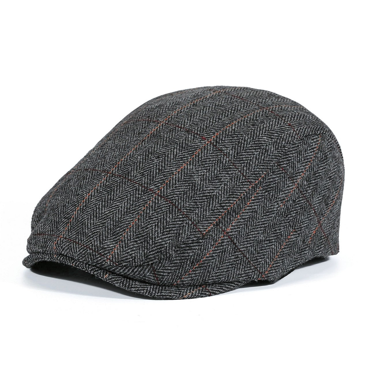Adjustable Fleece Newsboy Cap for Men