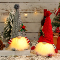 Christmas Knitted Hat Luminous Doll Winter Beanie