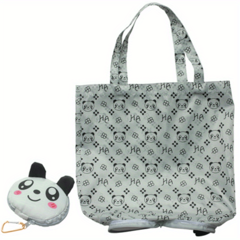 Cartoon Animal Grocery Bags - Waterproof & Machine Washable - Reusable Tote Bags