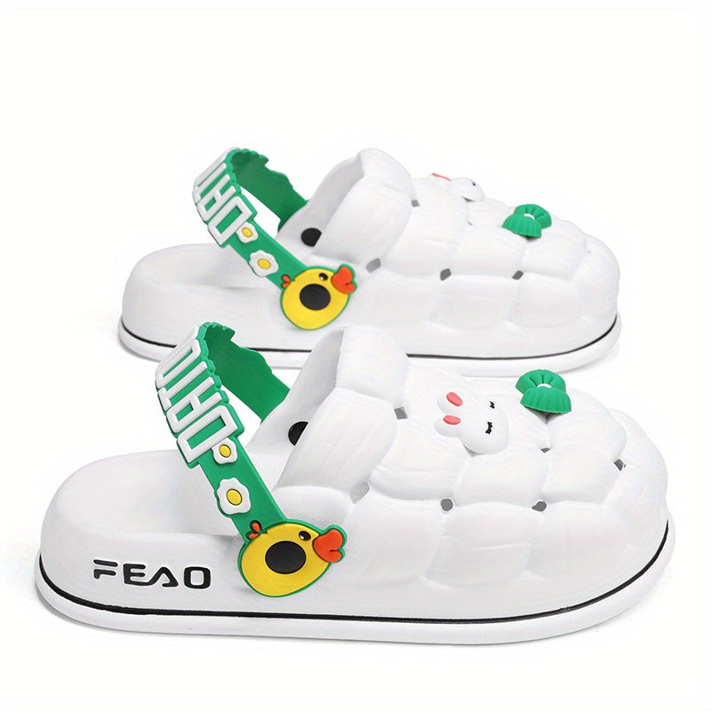 Women's Cartoon Decor Bubble Clogs Lightweight Non Slip Sandals