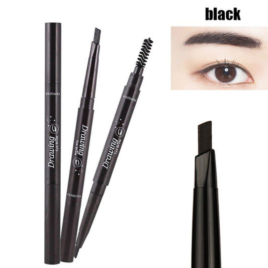 Waterproof Natural Makeup Eyebrow Pencil Double Heads Long-lasting